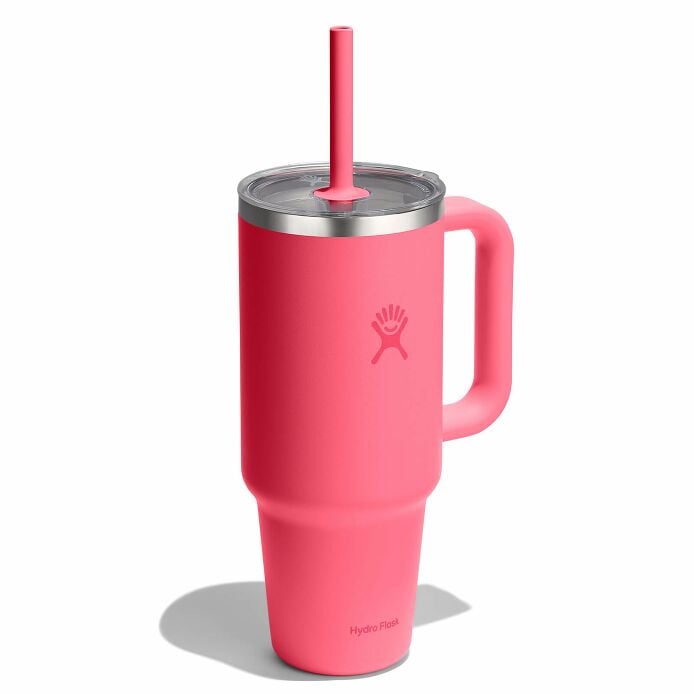 40-oz-travel-tumbler-q7 tt40pscc668-40-oz-travel-tumbler-clear-lid-popstar-pink-angled.jpg